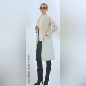 Max Sport Open Front Knit Women’s Green Stone Long Cardigan Size Large NWT